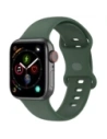 Pasek Bizon Strap Watch Silicone do Apple Watch 38/40/41/42 mm tmavě zelený