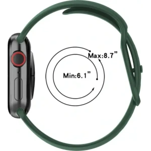 Hurtownia GSM - Ceas cu curea de silicon Bizon Apple Watch 38/40/41/42 mm verde închis - BIZ5887 - {ean13} - Hurt