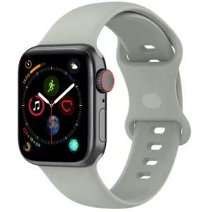 Hurtownia GSM - Ceas cu curea din silicon Bizon Apple Watch 38/40/41/42 mm gri deschis - BIZ5888 - {ean13} - Hurt