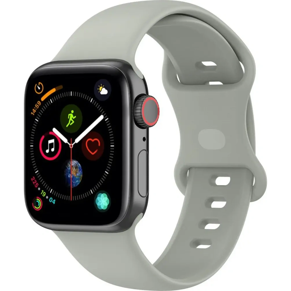 Hurtownia GSM - Bizon szíjas óra szilikon Apple óra 38/40/41/42 mm világosszürke - BIZ5888 - {ean13} - Hurt