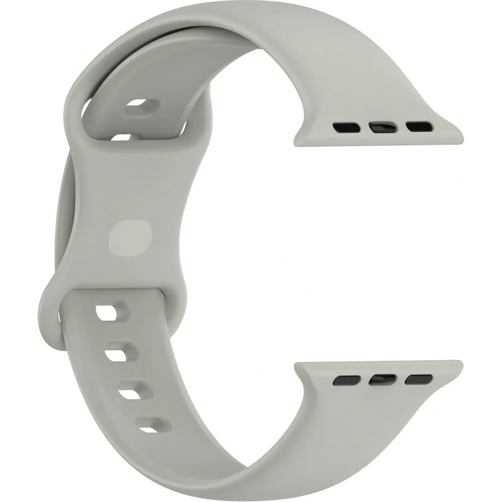 Hurtownia GSM - Ceas cu curea din silicon Bizon Apple Watch 38/40/41/42 mm gri deschis - BIZ5888 - {ean13} - Hurt