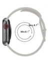 Hurtownia GSM - Ceas cu curea din silicon Bizon Apple Watch 38/40/41/42 mm gri deschis - BIZ5888 - {ean13} - Hurt
