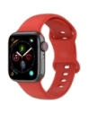 Bizon Strap Watch Silicone Apple Watch 38/40/41/42 mm piros