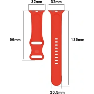 Hurtownia GSM - Pasek Bizon Strap Watch Silicone do Apple Watch 38/40/41/42 mm červený - BIZ5891 - {ean13} - Hurt