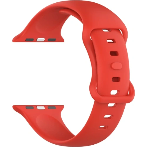 Pasek Bizon Strap Watch Silicone do Apple Watch 38/40/41/42 mm czerwony