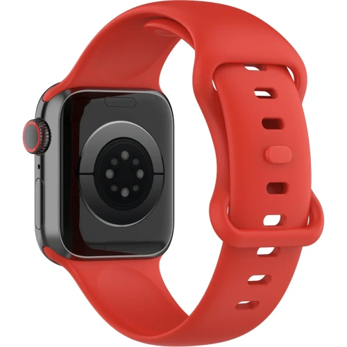 Pasek Bizon Strap Watch Silicone do Apple Watch 38/40/41/42 mm czerwony