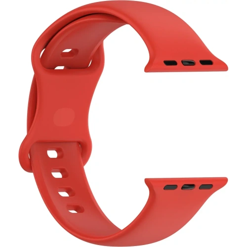 Pasek Bizon Strap Watch Silicone do Apple Watch 38/40/41/42 mm czerwony