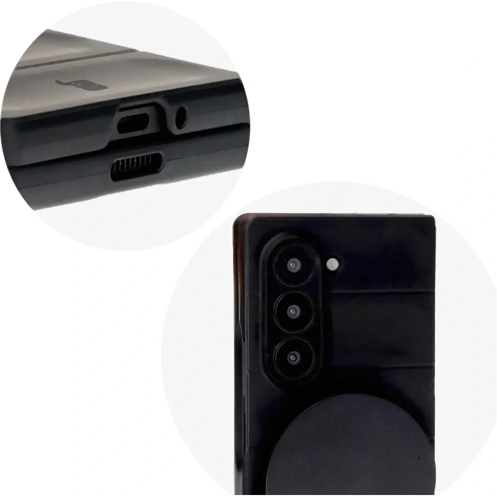 Hurtownia GSM - Bizon Case Tur Samsung Galaxy Z Fold6 negru - BIZ5892 - {ean13} - Hurt