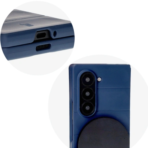 Pancerne etui Bizon Case Tur do Samsung Galaxy Z Fold6 granatowe