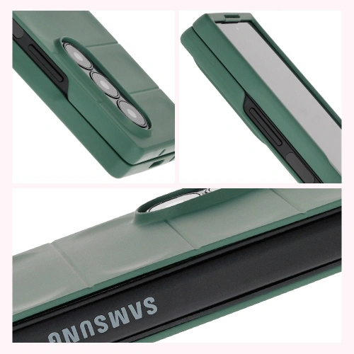 Pancerne etui Bizon Case Tur do Samsung Galaxy Z Fold6 ciemnozielone