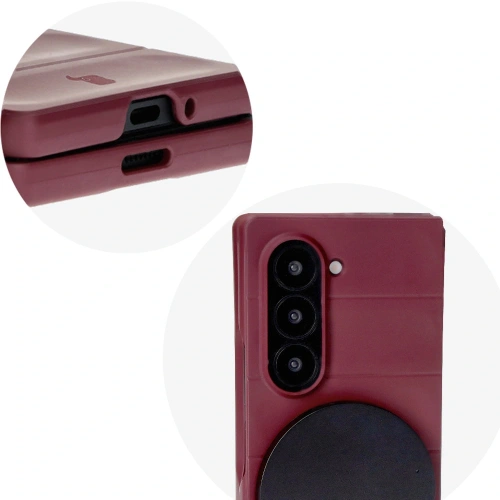 Pancerne etui Bizon Case Tur do Samsung Galaxy Z Fold6 ciemnofioletowe