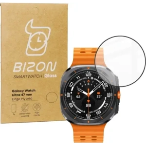 Wholesale Bizon Glass Watch Edge Hybrid Samsung Galaxy Watch Ultra 47 mm black - BIZ5596 - {ean13} - Hurt
