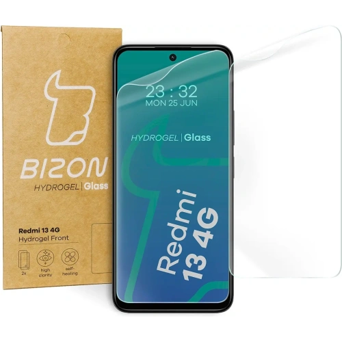 Folia hydrożelowa na ekran Bizon Glass Hydrogel Front do Xiaomi Redmi 13 4G [2 PACK]