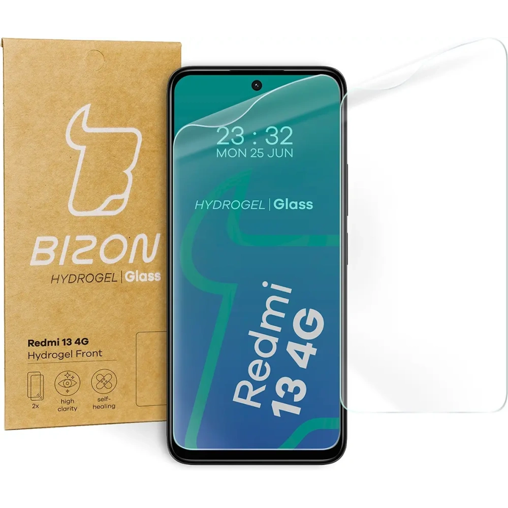 Hurtownia GSM - Folie hydrogelové na displej Bizon Glass Hydrogel Front pro Xiaomi Redmi 13 4G [2 PACK] - BIZ5597 - {ean13} - Hurt