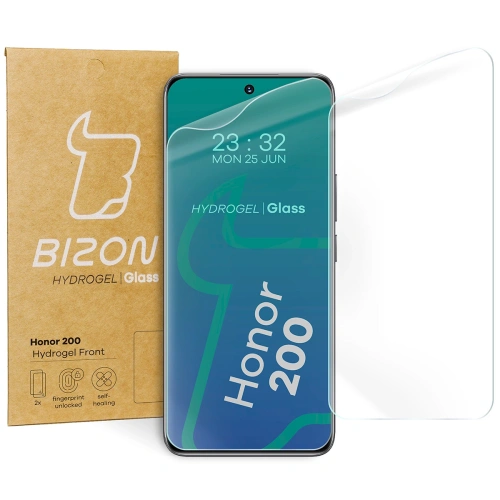 Folia hydrożelowa na ekran Bizon Glass Hydrogel Front do Honor 200 [2 PACK]