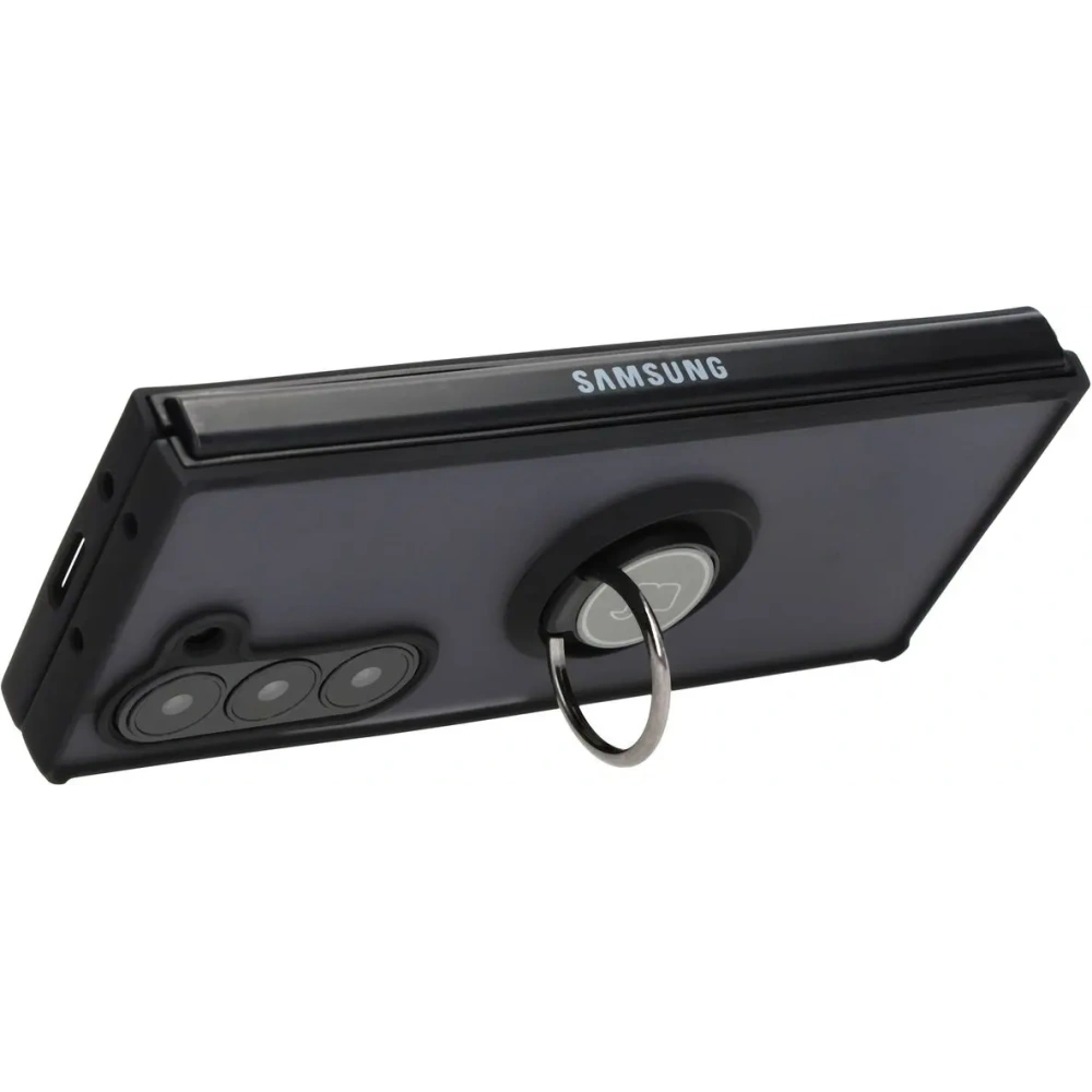 Hurtownia GSM - Bizon Case Hybrid Ring Samsung Galaxy Z Fold6 fumurie cu un cadru negru - BIZ5905 - {ean13} - Hurt