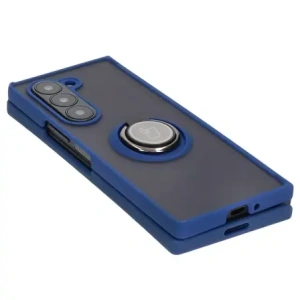 Wholesale Bizon Case Hybrid Ring Samsung Galaxy Z Fold6 smoky with a navy blue frame - BIZ5906 - {ean13} - Hurt