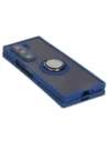 Wholesale Bizon Case Hybrid Ring Samsung Galaxy Z Fold6 smoky with a navy blue frame - BIZ5906 - {ean13} - Hurt