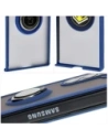 Wholesale Bizon Case Hybrid Ring Samsung Galaxy Z Fold6 smoky with a navy blue frame - BIZ5906 - {ean13} - Hurt