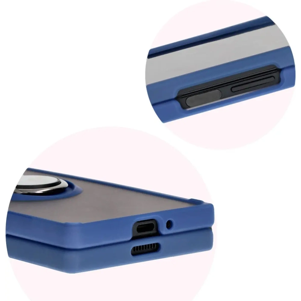 Hurtownia GSM - Bizon Case Hybrid Ring Samsung Galaxy Z Fold6 fumuriu cu un cadru albastru închis - BIZ5906 - {ean13} - Hurt