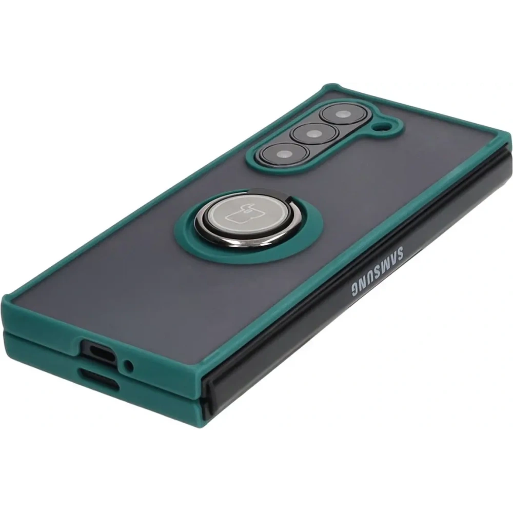 Hurtownia GSM - Bizon Case Hybrid Ring Samsung Galaxy Z Fold6 rauchig mit einem dunkelgrünen Rahmen - BIZ5907 - {ean13} - Hurt