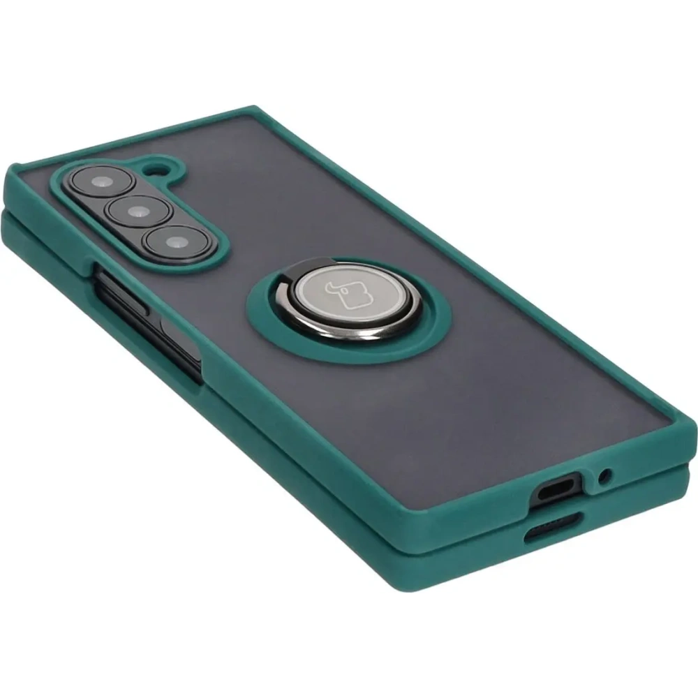 Hurtownia GSM - Bizon Case Hybrid Ring Samsung Galaxy Z Fold6 rauchig mit einem dunkelgrünen Rahmen - BIZ5907 - {ean13} - Hurt