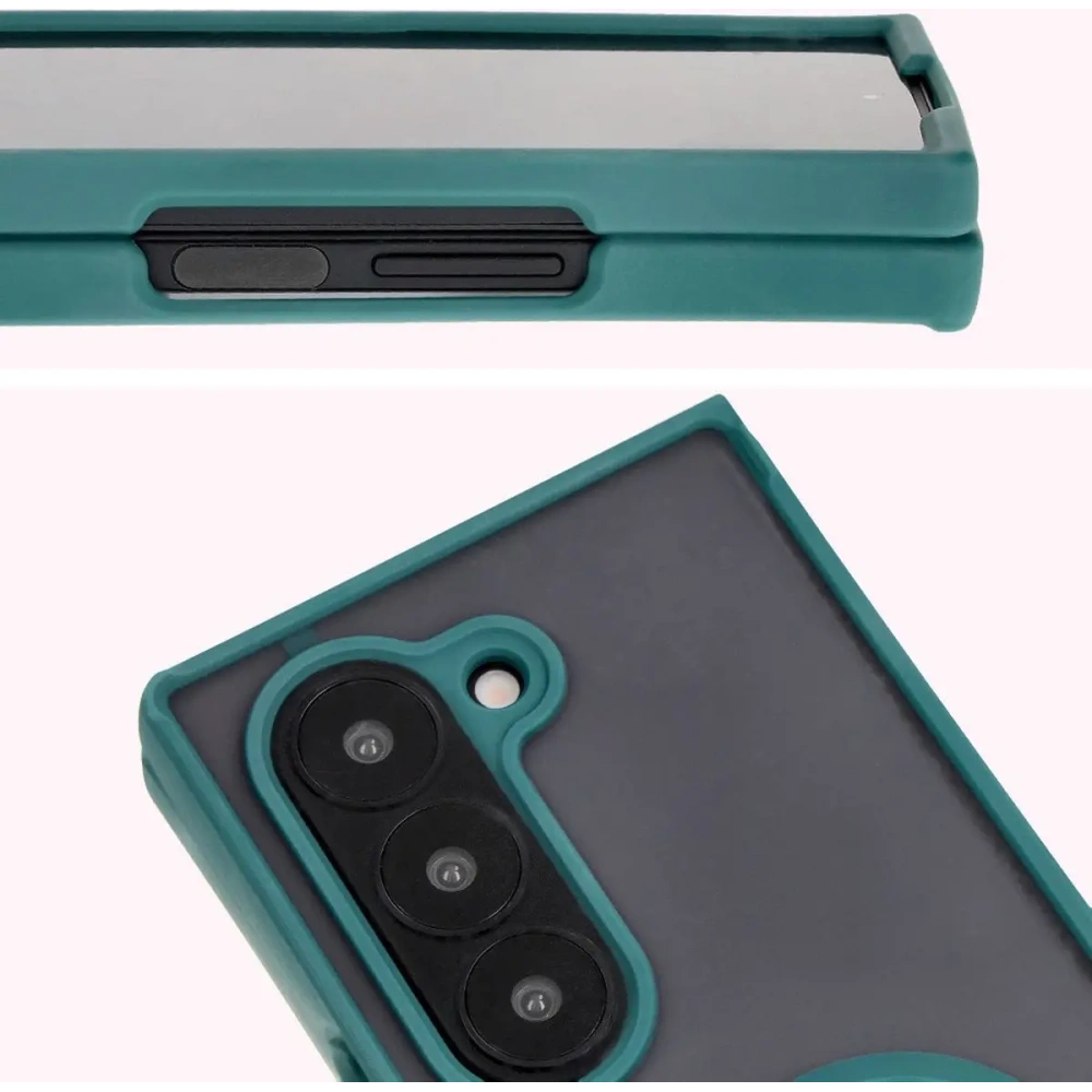 Hurtownia GSM - Bizon Case Hybrid Ring Samsung Galaxy Z Fold6 rauchig mit einem dunkelgrünen Rahmen - BIZ5907 - {ean13} - Hurt