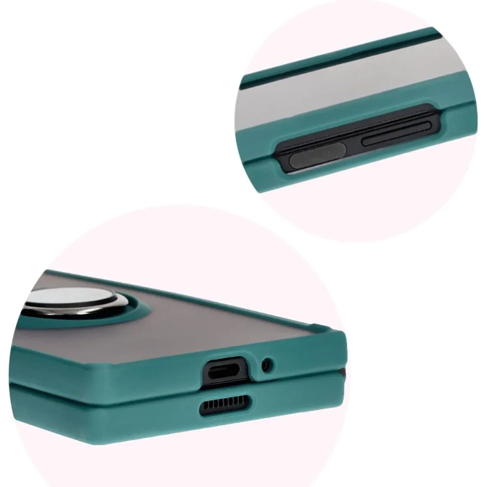 Hurtownia GSM - Bizon Case Hybrid Ring Samsung Galaxy Z Fold6 rauchig mit einem dunkelgrünen Rahmen - BIZ5907 - {ean13} - Hurt