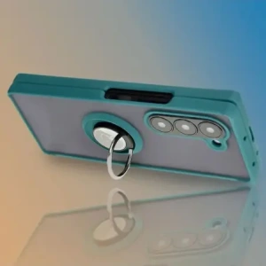 Wholesale Bizon Case Hybrid Ring Samsung Galaxy Z Fold6 smoky with a dark green frame - BIZ5907 - {ean13} - Hurt