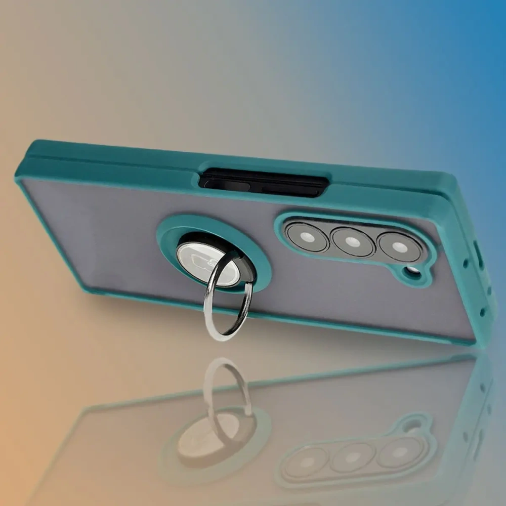 Hurtownia GSM - Bizon Case Hybrid Ring Samsung Galaxy Z Fold6 rauchig mit einem dunkelgrünen Rahmen - BIZ5907 - {ean13} - Hurt