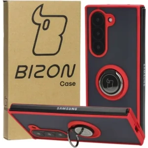 Hurtownia GSM - Bizon Case Hybrid Ring Samsung Galaxy Z Fold6 rauchig mit einem roten Rahmen - BIZ5908 - {ean13} - Hurt