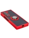 Hurtownia GSM - Etui z uchwytem na palec Bizon Case Hybrid Ring do Samsung Galaxy Z Fold6 przydymione z czerwoną ramką - BIZ5908 - {ean13} - Hurt