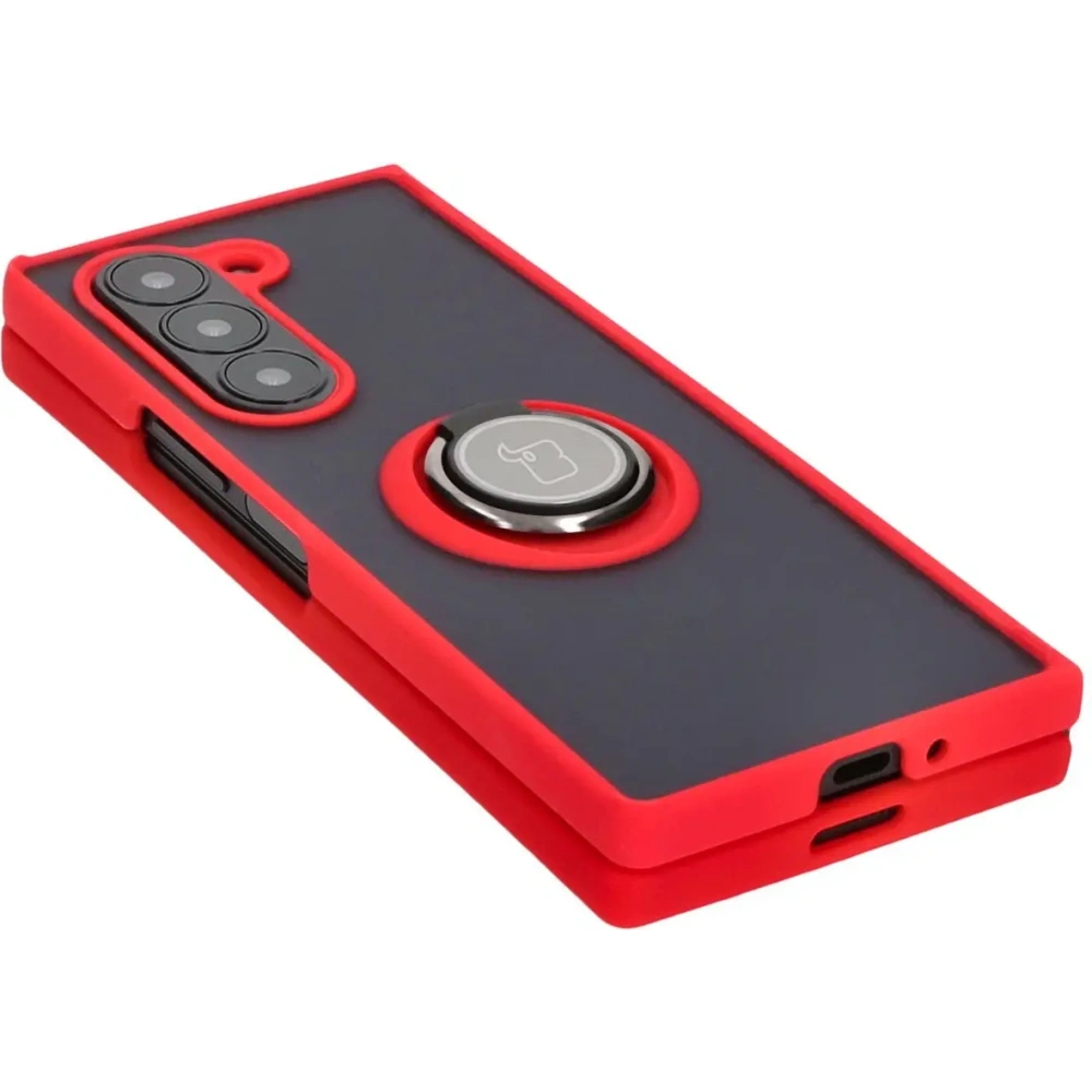 Hurtownia GSM - Bizon Case Hybrid Ring Samsung Galaxy Z Fold6 füstös piros kerettel - BIZ5908 - {ean13} - Hurt