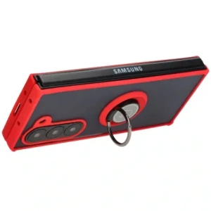 Hurtownia GSM - Bizon Case Hybrid Ring Samsung Galaxy Z Fold6 rauchig mit einem roten Rahmen - BIZ5908 - {ean13} - Hurt