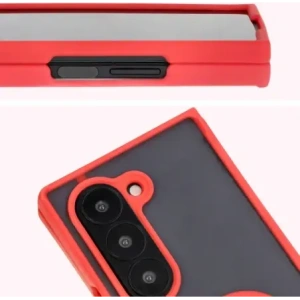 Hurtownia GSM - Bizon Case Hybrid Ring Samsung Galaxy Z Fold6 rauchig mit einem roten Rahmen - BIZ5908 - {ean13} - Hurt