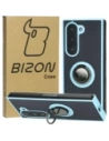 Bizon Case Hybrid Ring Samsung Galaxy Z Fold6 rauchig mit einem hellblauen Rahmen