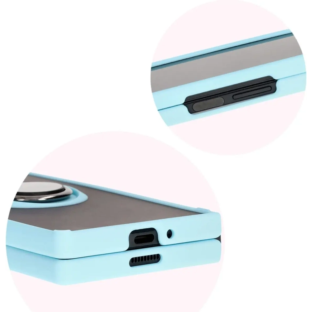 Hurtownia GSM - Bizon Case Hybrid Ring Samsung Galaxy Z Fold6 rauchig mit einem hellblauen Rahmen - BIZ5909 - {ean13} - Hurt