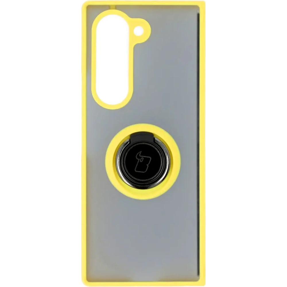 Hurtownia GSM - Bizon Case Hybrid Ring Samsung Galaxy Z Fold6 füstös színű, sárga kerettel - BIZ5617 - {ean13} - Hurt