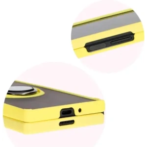 Hurtownia GSM - Bizon Case Hybrid Ring Samsung Galaxy Z Fold6 rauchig mit einem gelben Rahmen - BIZ5617 - {ean13} - Hurt