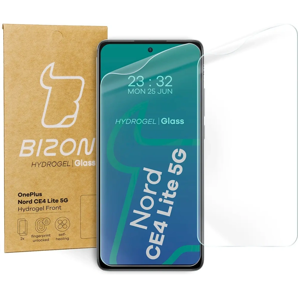 Hurtownia GSM - Bizon Glass Hydrogel Elülső OnePlus Nord CE4 Lite 5G [2 PACK] - BIZ5913 - {ean13} - Hurt