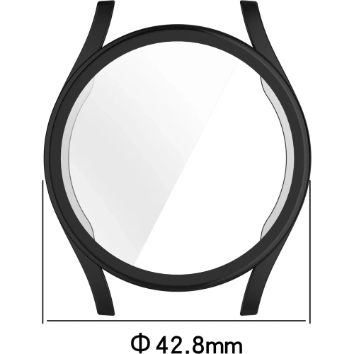 Etui z osłoną ekranu Bizon Case Watch Felipe do Samsung Galaxy Watch 7 40 mm czarne