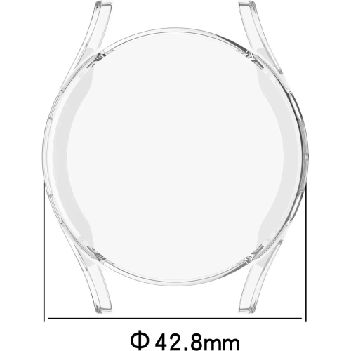 Etui z osłoną ekranu Bizon Case Watch Felipe do Samsung Galaxy Watch 7 40 mm przezroczyste