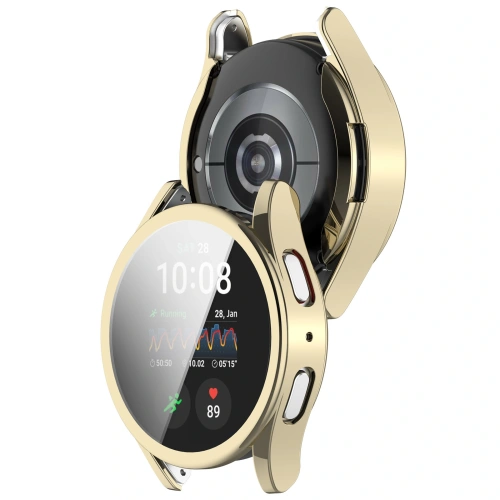 Etui z osłoną ekranu Bizon Case Watch Felipe do Samsung Galaxy Watch 7 40 mm złote