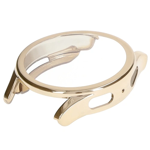 Etui z osłoną ekranu Bizon Case Watch Felipe do Samsung Galaxy Watch 7 40 mm złote