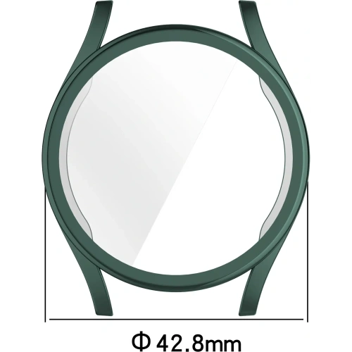 Etui z osłoną ekranu Bizon Case Watch Felipe do Samsung Galaxy Watch 7 40 mm zielone