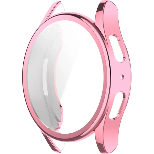 Etui z osłoną ekranu Bizon Case Watch Felipe do Samsung Galaxy Watch 7 40 mm różowe