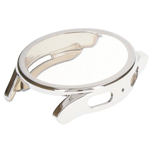 Etui z osłoną ekranu Bizon Case Watch Felipe do Samsung Galaxy Watch 7 40 mm srebrne