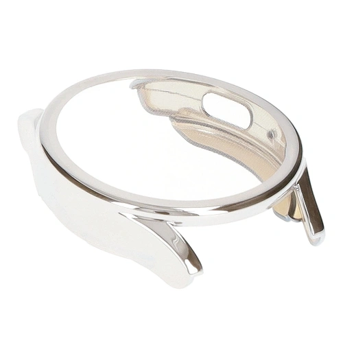 Etui z osłoną ekranu Bizon Case Watch Felipe do Samsung Galaxy Watch 7 40 mm srebrne