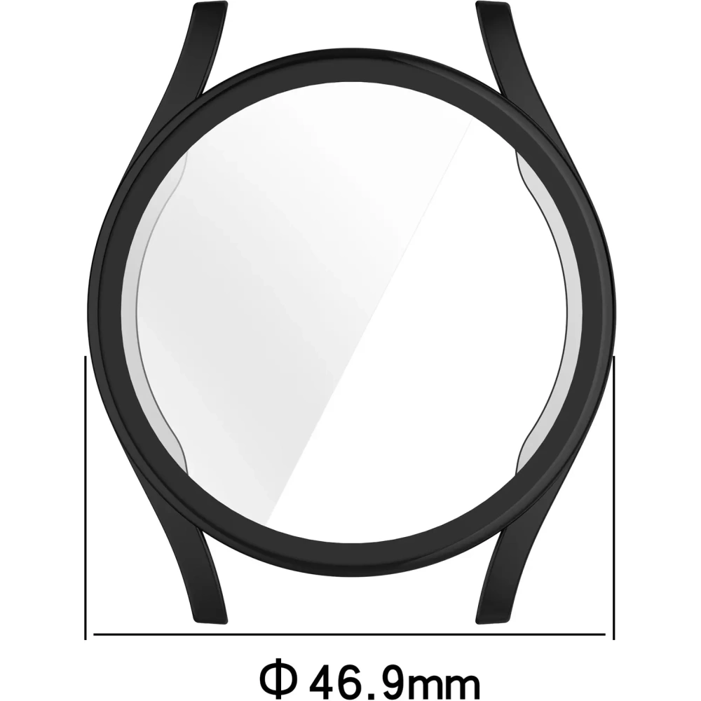 Hurtownia GSM - Etui z osłoną ekranu Bizon Case Watch Felipe do Samsung Galaxy Watch 7 44 mm czarne - BIZ5636 - {ean13} - Hurt