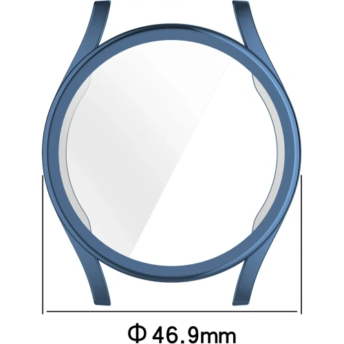 Etui z osłoną ekranu Bizon Case Watch Felipe do Samsung Galaxy Watch 7 44 mm niebieskie